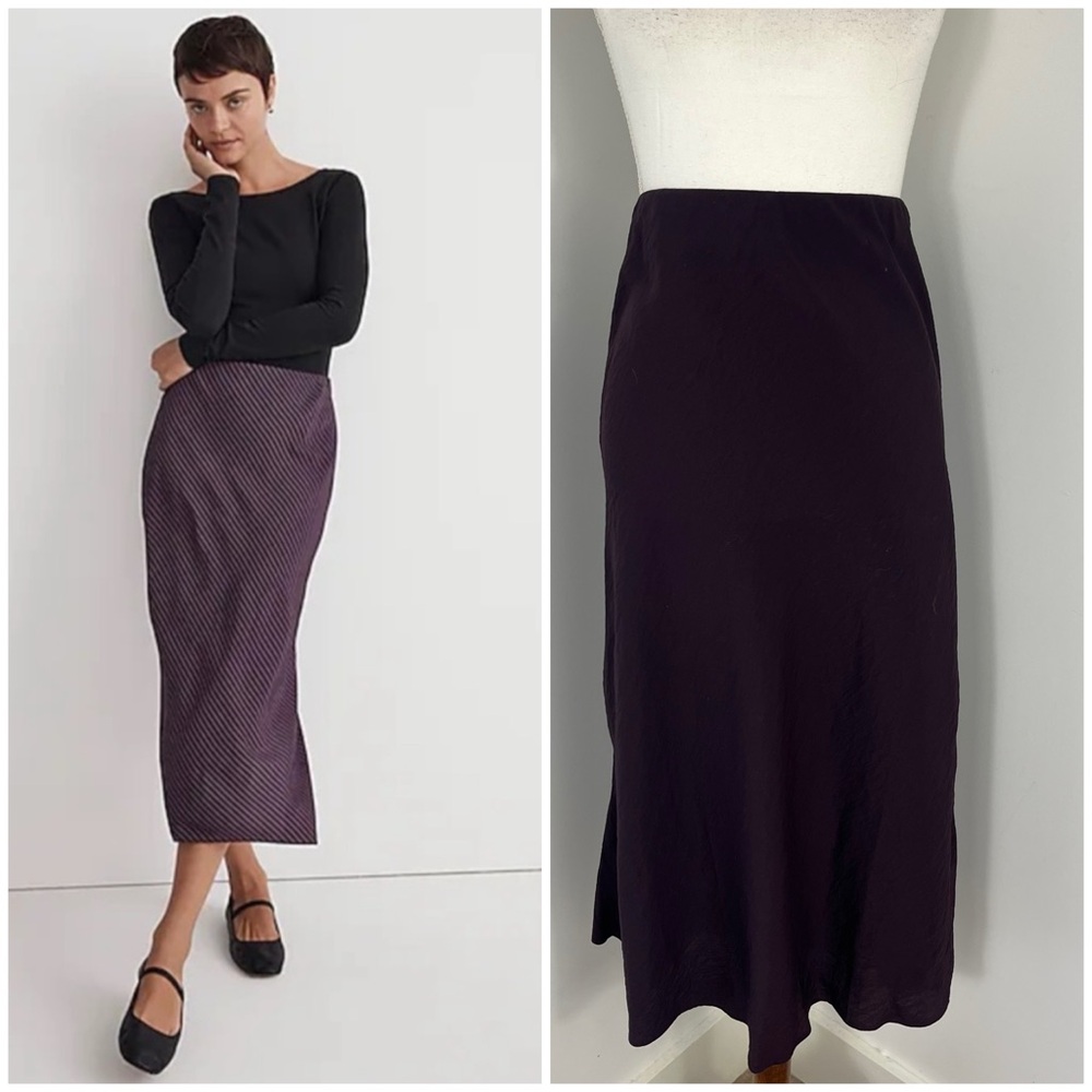 NWOT Madewell Layton midi slip skirt